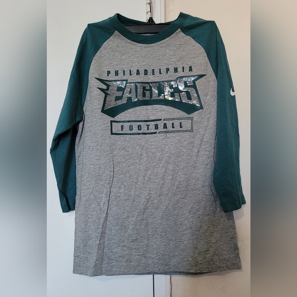 nike philadelphia eagles football long sleeve t shirt